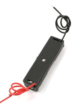 2Pcs Single Side 1 x 1.5V AAA Battery Case Holder Case Black
