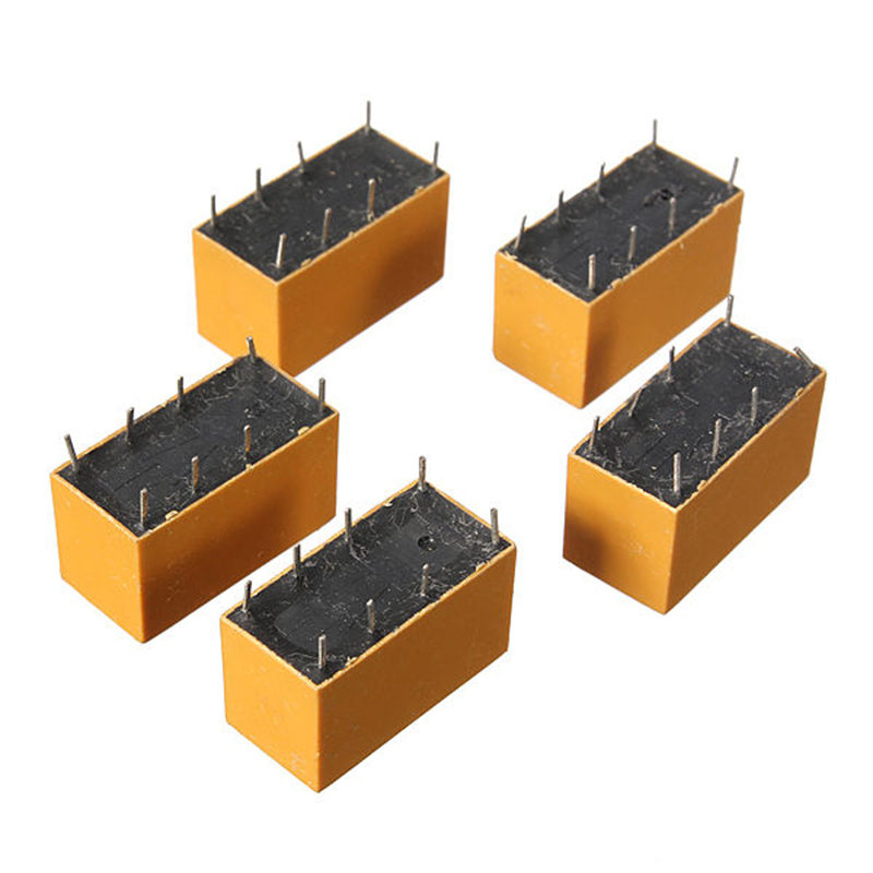 5 Pcs DC12V SHG Coil DPDT 8 Pin 2NO 2NC Mini Power Relays PC - 图0