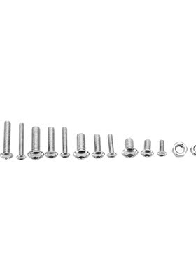 MXSH3 440Pcs M3/M4/M5 Button Head Hex Socket Cap Screws Bolt