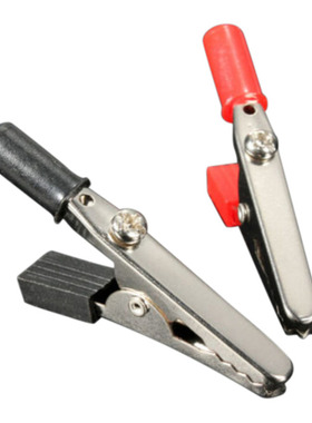 2PcsAlligator Clips Red Alligator Clip Cto 4mm Banana Femal