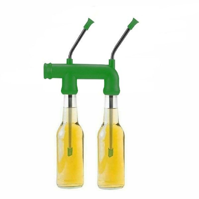 Beer Snorkel Straw Beer Bong Funnel Slammer Double Snorkel_虎窝淘