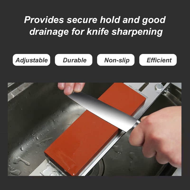 Galvanized Mount for Sharpening Stone Adjustable Over Sink - 图1