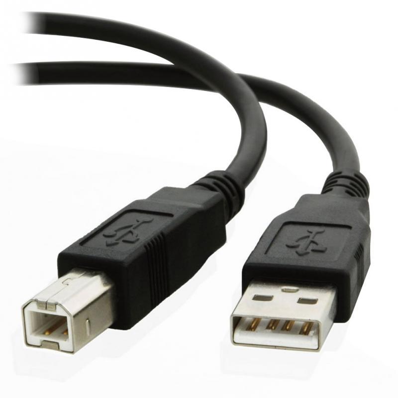 USB Cable 3M USB 2.0 A to B Male Data Cable for Epson Canon - 图0