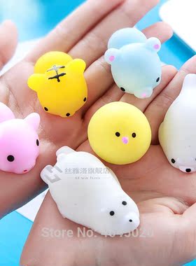 Squishy Mini Animals Squeeze Toy Mochi Cat Antistress Cute S