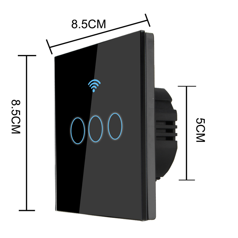 For Android IOS Wi-Fi Touch Light Switch EU Wall Touch - 图2