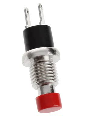 Miniature Momentary to Make Switch Mini SPST, Red Qty: 1