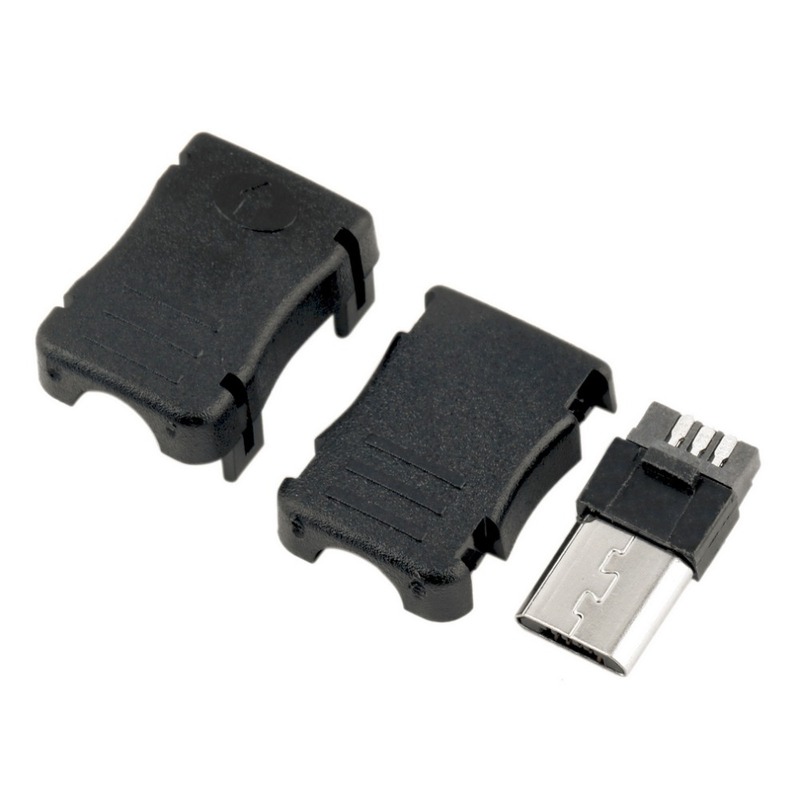 5 Pin T Port Male Micro USB Plug Socket Connector + Cover fo - 图2