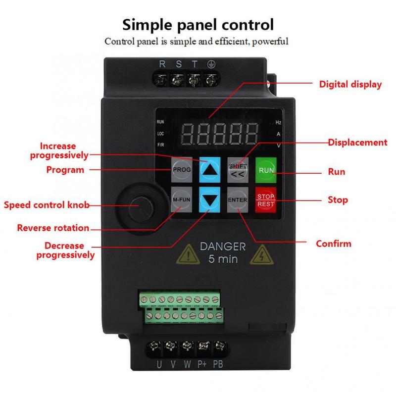 VFD Frequency Converter 2.2kw 380V 3 Phase Input& Outpu-图2