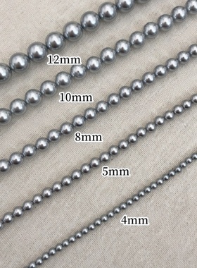 925纯银倪妮同款真多麻珍珠项链