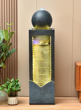 大型流水喷泉招财风水球客厅家居水景摆件阳台庭院假山装饰品落地