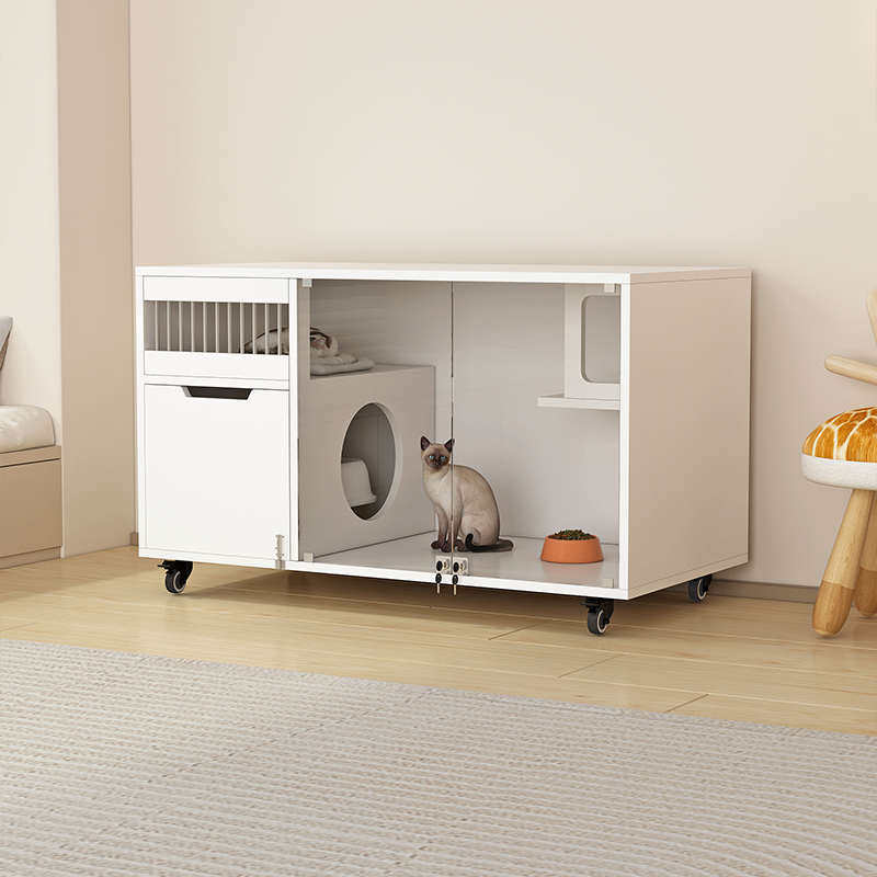 实木猫屋猫咪家用猫一体小型厕猫猫舍猫猫笼子猫猫笼窝室内别墅柜,淘宝优惠券,粉丝福利购,淘宝优惠卷