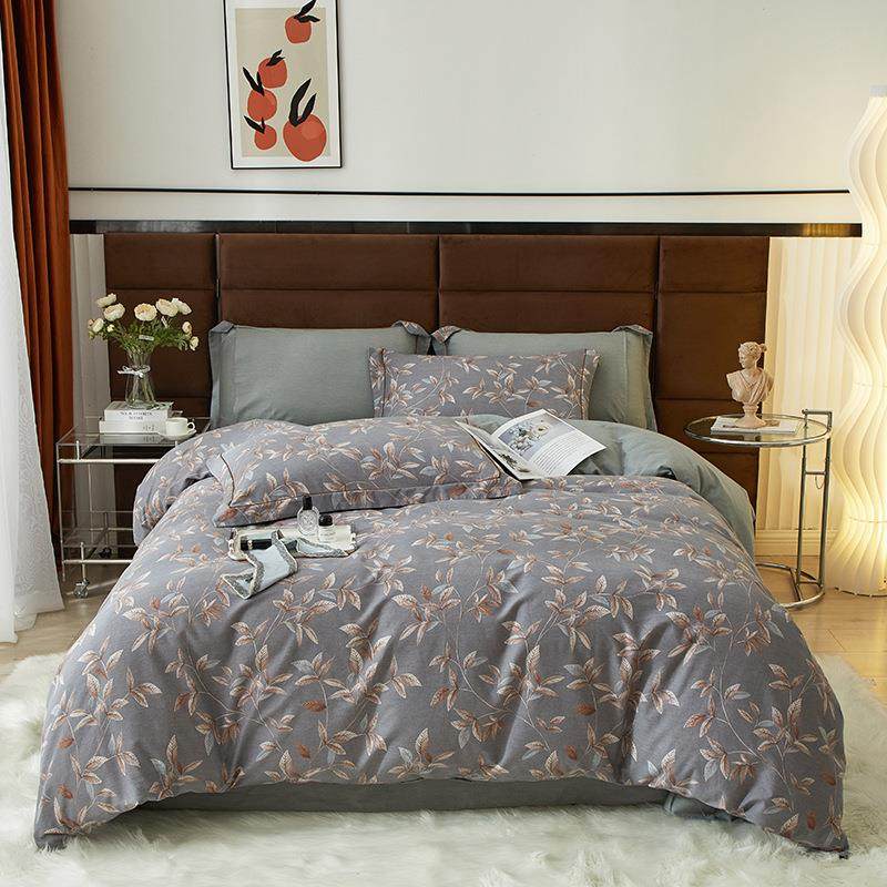 秋冬磨毛床上用品四件套纯棉印花床单被套床上四件套精梳全棉加厚,淘宝优惠券,粉丝福利购,淘宝优惠卷