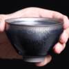 Jianyang Jianzhan Cup Master Cup Handmade Iron Tire Rabbit Hair Tea Set Tea Cup Silver Hair Beam Large Teapot Black Glaze