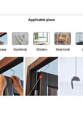 Cat Toy Retractable Hanging Door Type Funny Stick Cat Scratc