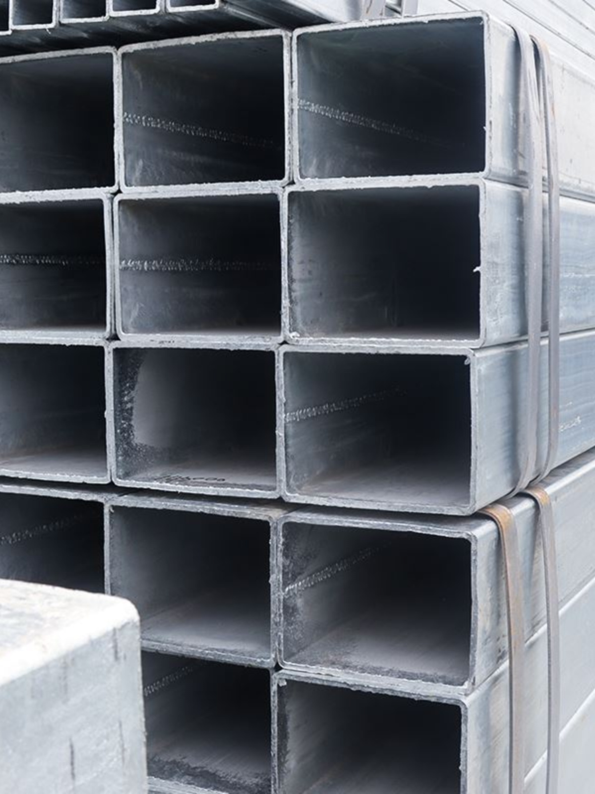 厂热镀锌方管钢材加工空心方型扁通矩形钢材镀锌管方通4x6加厚2销-图0
