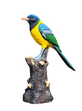 户外园林景观大型仿真鸟类鹦鹉猫头鹰孔雀玻璃钢雕塑海鸥动物摆件