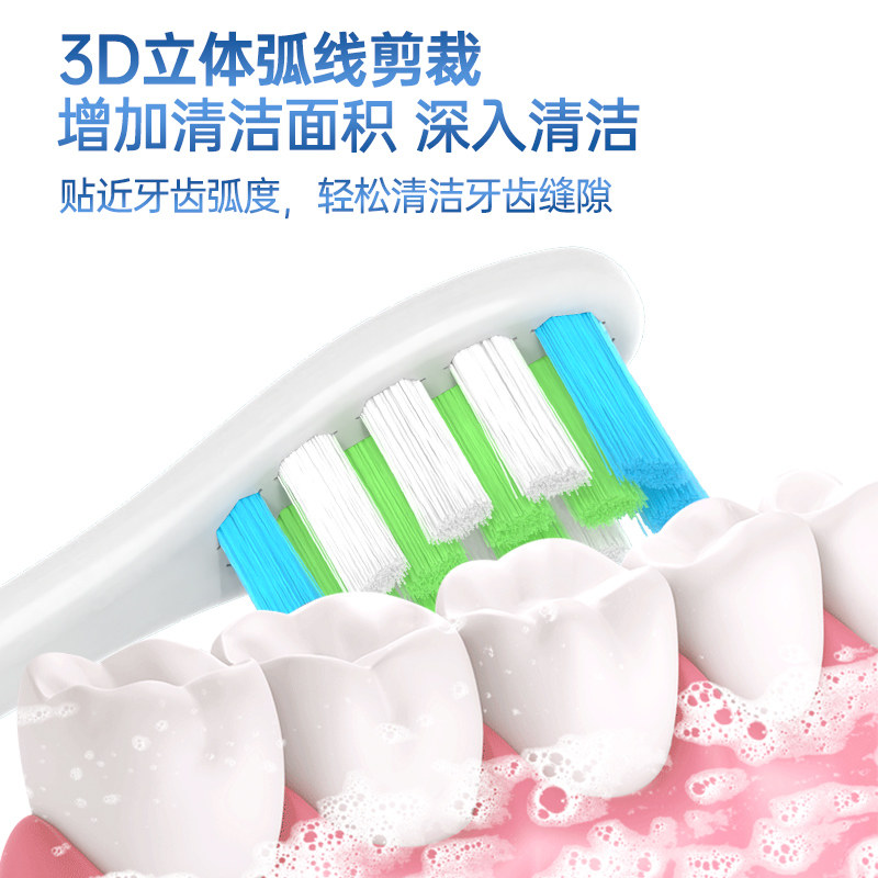 适配荷兰澎湃电动牙刷头Pro/Young/T-6S/7S儿童pp801必要商城PCS