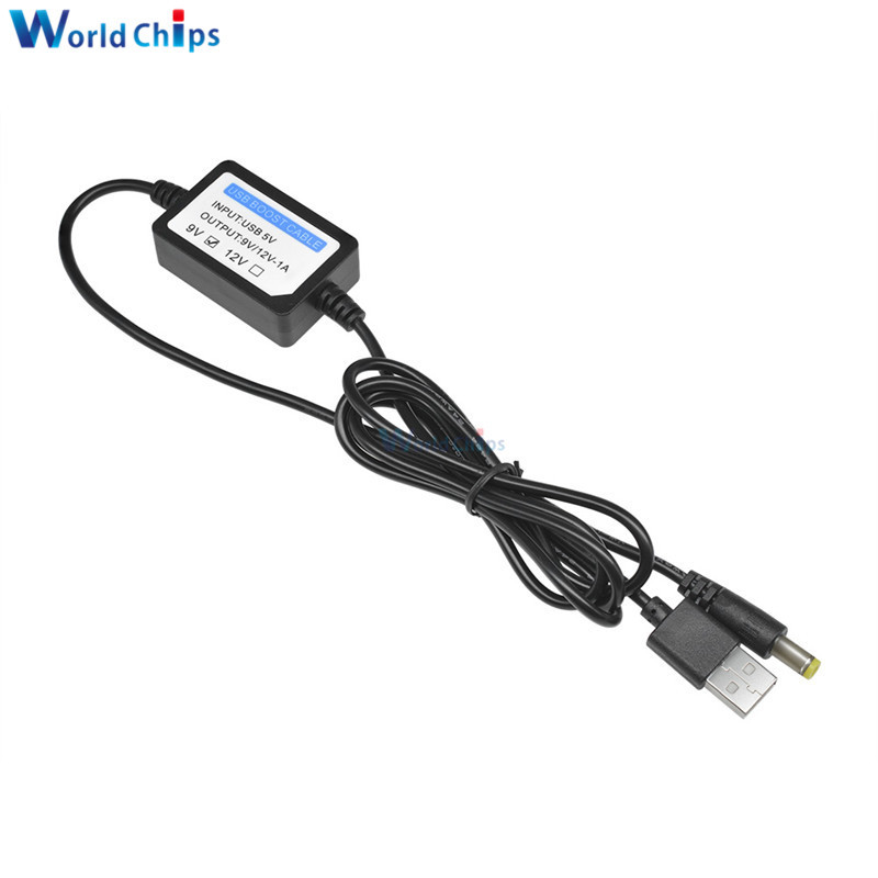 USB Charge Power Boost Cable DC 5V to 9V/12V 1A 2.1x5.5mm St-图2