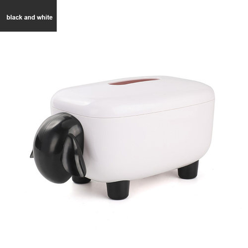 Tissue Box Storage Sheep Shape Plastic Home Living Room - 图0