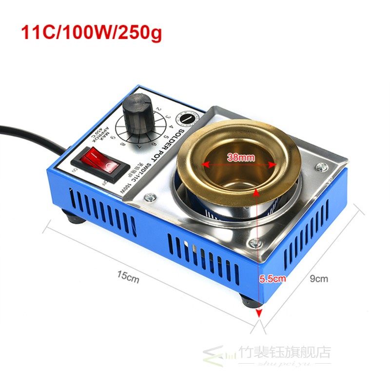 220V 300W Solder Pot Tin Melting Furnace Thermoregulation So - 图0