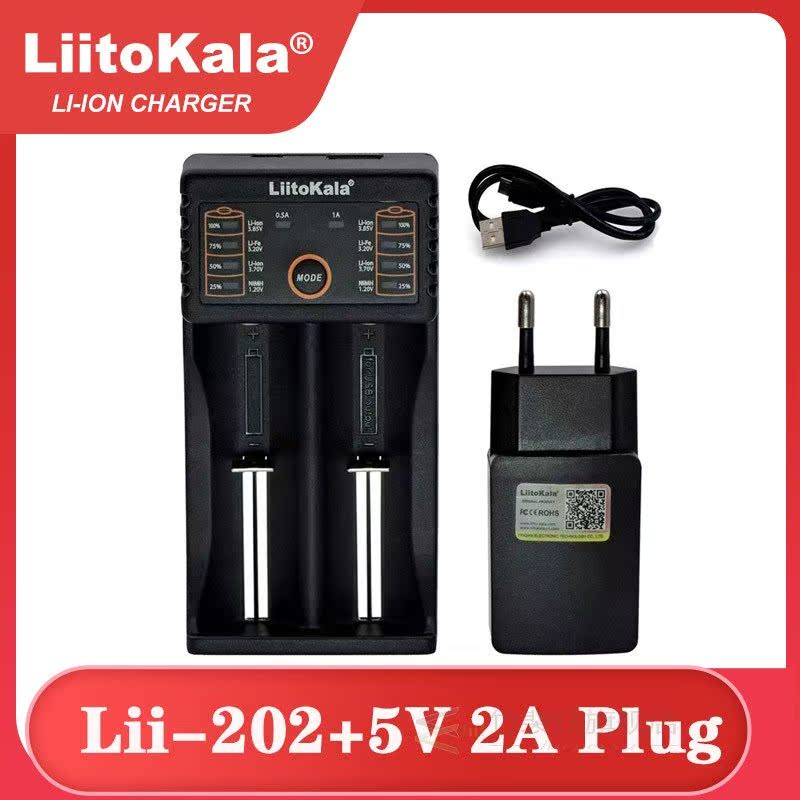 Lii-202 18650 Charger 1.2V 3.7V 3.2V 3.85V AA 26650 10440 14 - 图0