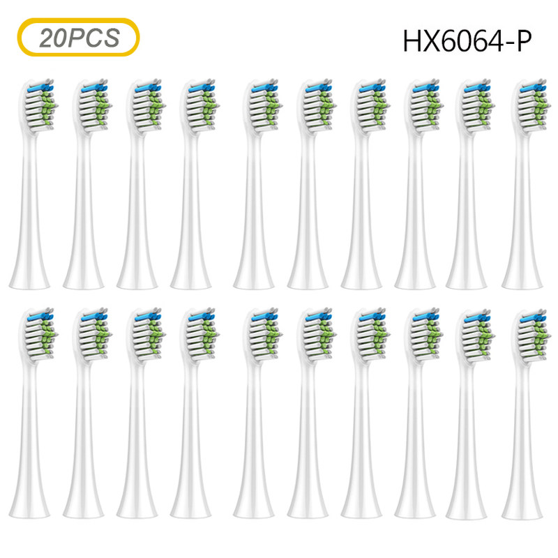 20pcs HX6064P electric toothbrush heads for Ph Soni care Rep - 图0