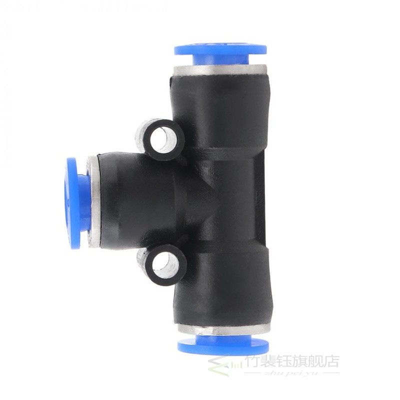 2pcs/lot Fittings 8mm T Shaped APE Plastic Three-way Pneumat-图0