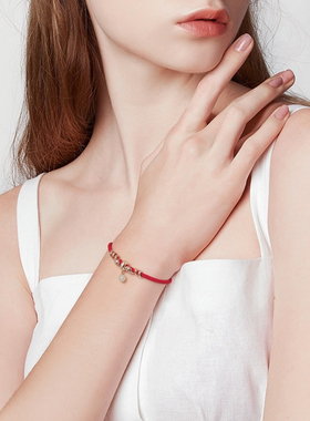 zeroline卷卷蛇手链女轻奢小众精致编织红绳蛇年本命年手绳生肖蛇