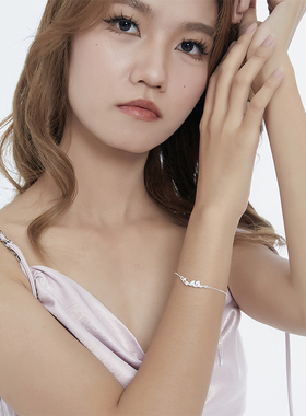 zeroline森系银杏手链女纯银