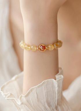 zeroline黄塔晶水晶手链男/女