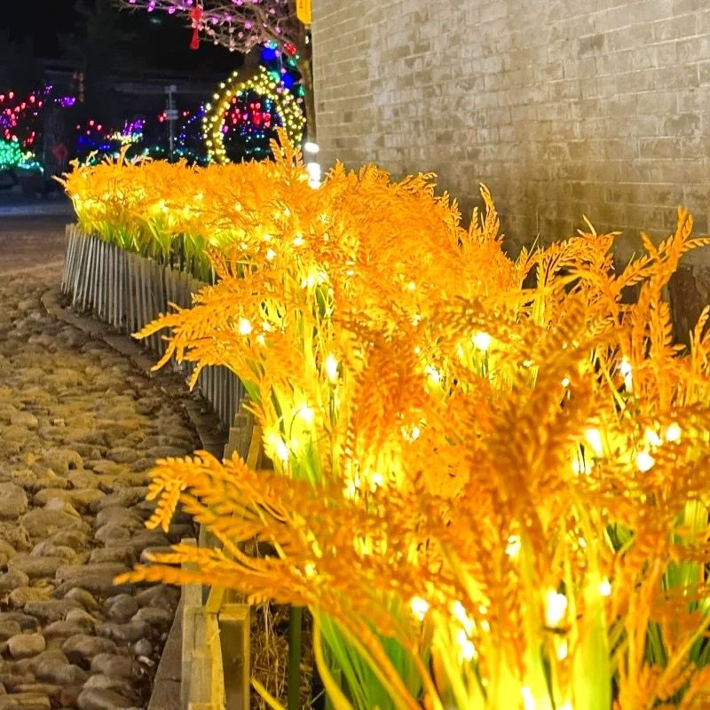 太阳能麦穗灯草坪灯户外防水芦苇灯led公园插地大麦别墅网红圆球,淘宝优惠券,粉丝福利购,淘宝优惠卷