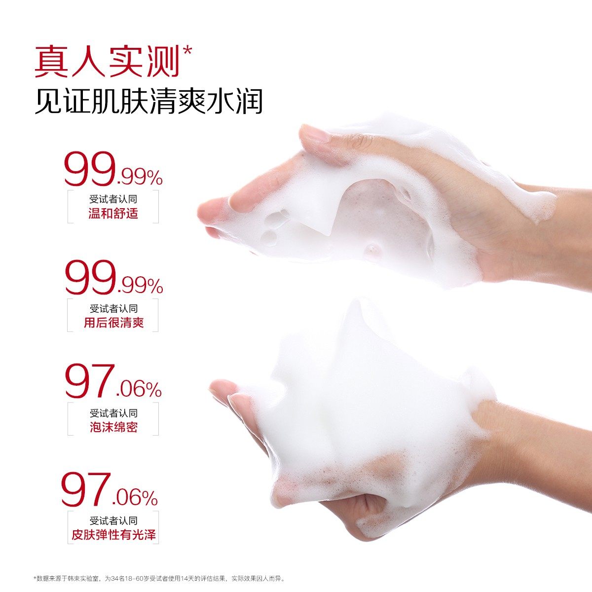 韩束小蛮腰氨基酸净澈毛孔洗面奶 韩束束美洁面