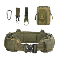 Childrens special forces inner belt mc camouflage cobra buckle molle tactical waistband double layer lightweight outdoor use