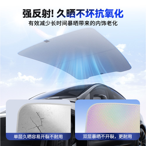 BJBT适用特斯拉modely遮阳帘顶窗户天幕天窗卡扣tesla焕新版3配件 - 图1