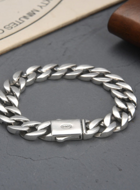 饰品简约时尚光面古巴链手链男女