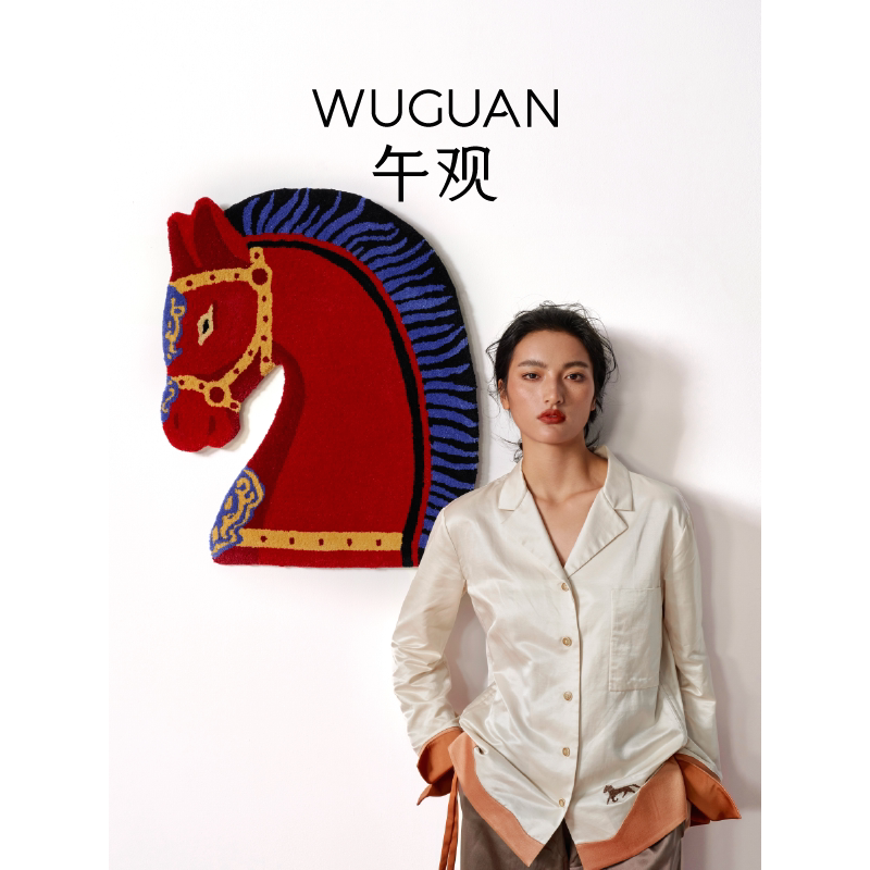 Wuguan handmade art decorative blanket