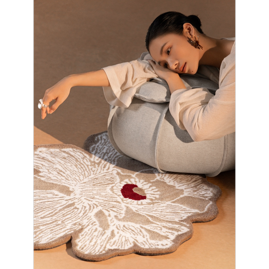 午观『吾观香事』挂毯高级感客厅卧室手工地垫装饰小地毯艺术壁毯