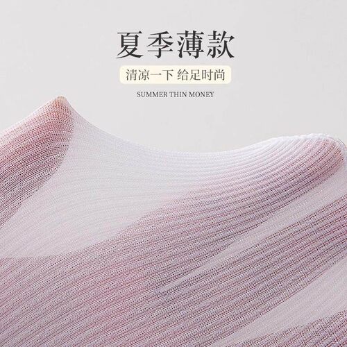白色堆堆袜子女2025年夏季新款冰冰袜中筒袜搭配皮鞋冰冰袜e24-3 - 图3