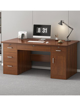 Desk minimalist modern staff with drawer desktop computer desk Easy station office table and chairs combined single