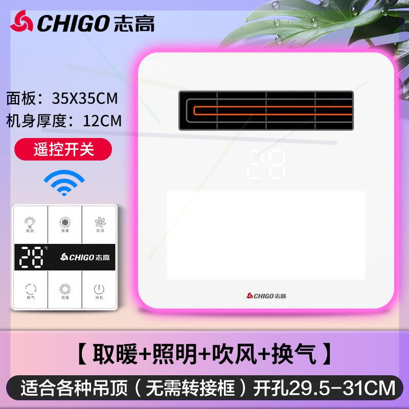 风暖浴霸灯卫生间取暖照明排气扇一体小户型浴室吊顶暖风机 - 图0