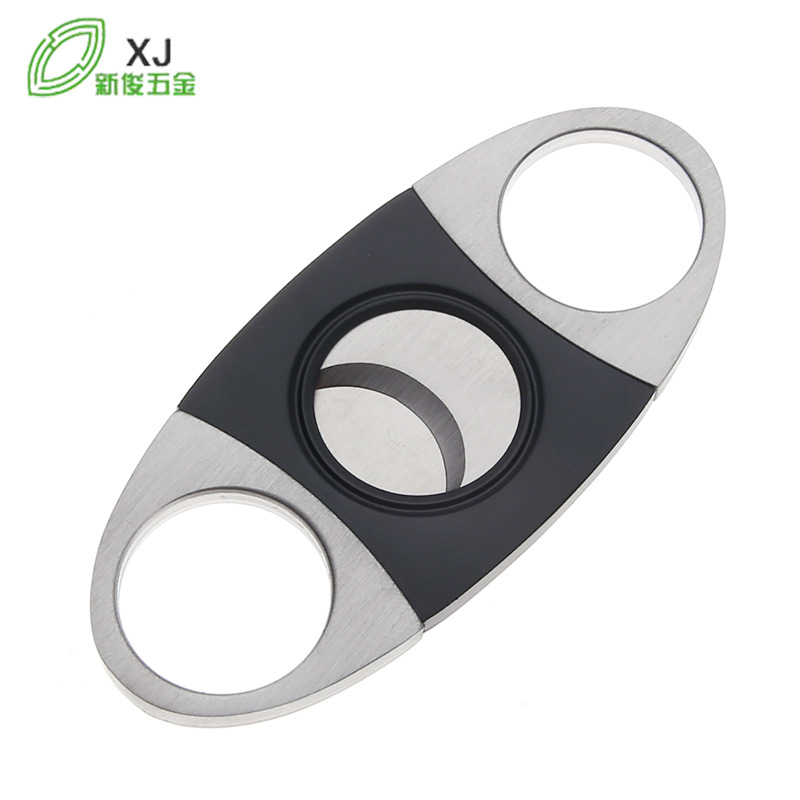 Stainless Steel Multicolor Double Edge Cigar Cutter Portable - 图1