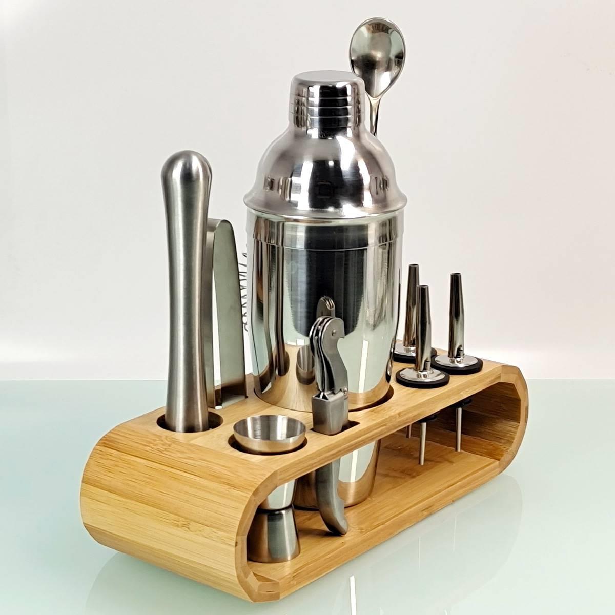 Cocktail shaker cocktail shaker mixing tool set 12 pieces st - 图1