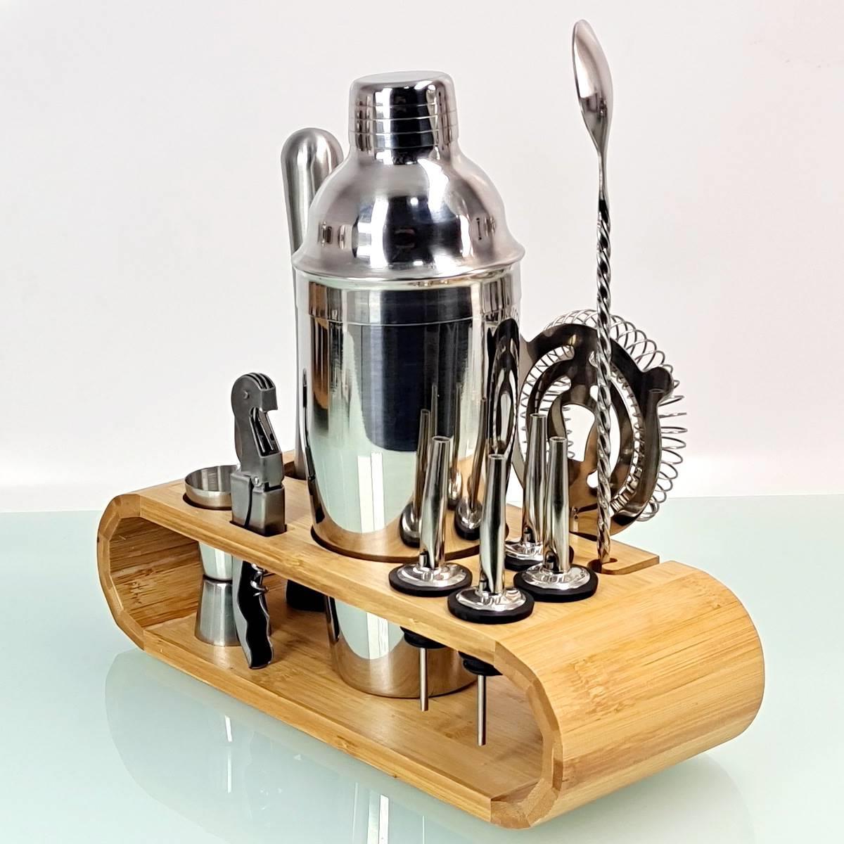 Cocktail shaker cocktail shaker mixing tool set 12 pieces st - 图2