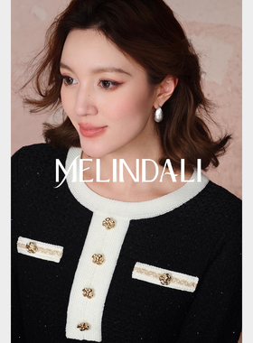MELINDA LI【闪闪金豆】轻奢镶锆石水滴型18k铜镀金925银针耳环