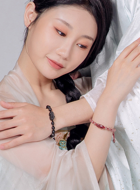 吉珂貔貅多宝手串/石榴石手串