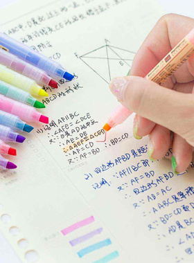 Baixue Highlighter Marker Pen Students Candy Color Set of