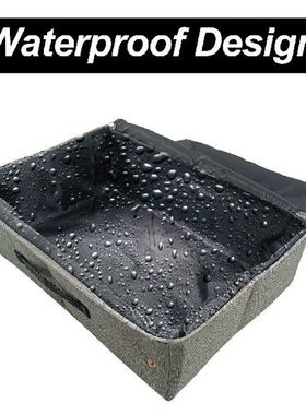 Foldable Cat Travel Litter Box With Lid Outdoor Collapsible