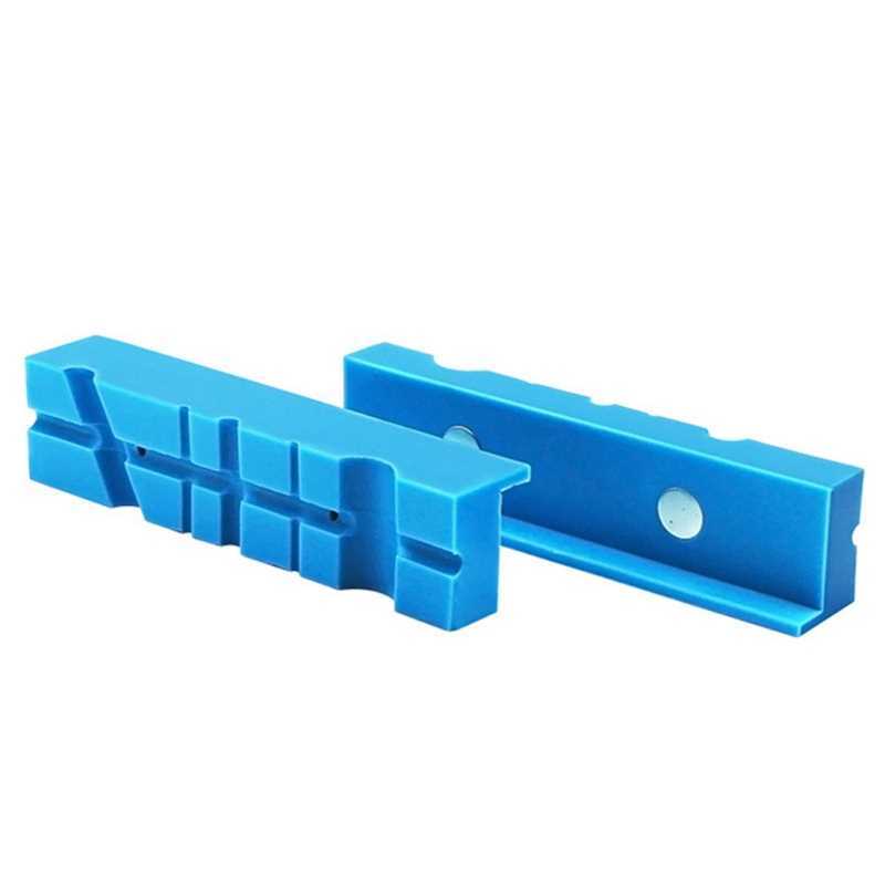 1Pair Magnetic Soft Pad Jaws Rubber For Metal Vise 5.5Inch B - 图1