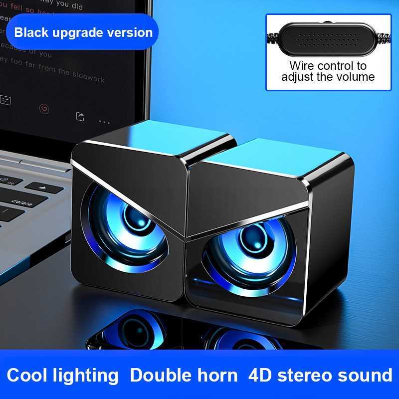 Mini Computer Speaker USB Wired Speakers Stereo Sound Surrou - 图0