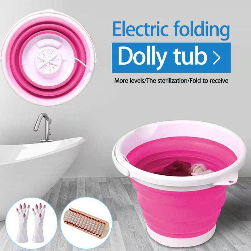 Washer Bucket Clothes-Washing-Machine Folding Winding-Wave P - 图0